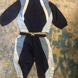 Kith Kids Blue and White Tracksuit